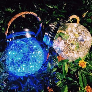 Luminária led <span class=keywords><strong>solar</strong></span>, bola de pendurar para decoração de jardim, fio de cobre, luz de natal - Product Image 3