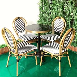 <span class=keywords><strong>Chaise</strong></span> en rotin français canne à Offre Spéciale Mobilier d'extérieur pour restaurant <span class=keywords><strong>bar</strong></span> café Bistrot <span class=keywords><strong>parisien</strong></span> Chaises et ensemble de table - Product Image 1