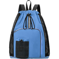 Sac à dos étanche avec cordon de serrage et compartiment à chaussures, sac de sport pour femme, sac de gym, sac de plage pour l'été, sac de natation avec poche
