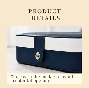 New Style <b>Travel</b> Earring Ring Necklace <b>Jewelry</b> Storage <b>Box</b> Waterproof Leather Gift <b>Box</b> Organizer for Women - Product Image 5