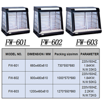 Armoire chauffante pour aliments en acier inoxydable électrique avec commande numérique intelligente et capacité à 3 niveaux pour les présentoirs de collations et de buffets