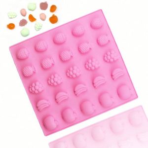 Échantillon Gratuit Usine Moule en Silicone 25 Cavités Forme Fruit pour Bonbons Gélifiés, Chocolats, Glaçons, Résine OEM/ODM - Product Image 1