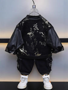 Vente en gros de nouvelles vestes pour garçons personnalisées pour les manteaux d'automne et d'hiver pour enfants - Product Image 6