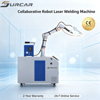 Robot collaboratif de soudage laser 1500W, cellule de travail 6 axes, Cobot sans code, sans éclaboussures, sans meulage pour l'acier inoxydable de qualité alimentaire