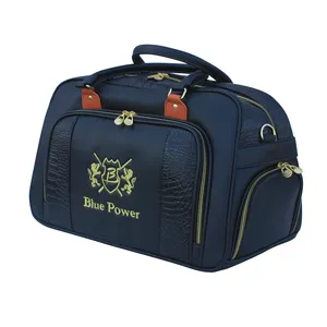 Luxury PU Leather golf Boston Bag embroidery custom logo golf Boston carry bag