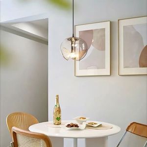 Bauhaus Modern Minimalist Vintage Style Glass Chandelier Nordic Designer Unique <b>Dining</b> Room Decorative Lighting Pendant <b>Lights</b> - Product Image 1