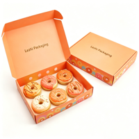 Emballages en papier pour boulangerie, personnalisés avec logo, qualité alimentaire, pour mochi, donuts, pâte à biscuits, livraison de biscuits, boîtes à biscuits