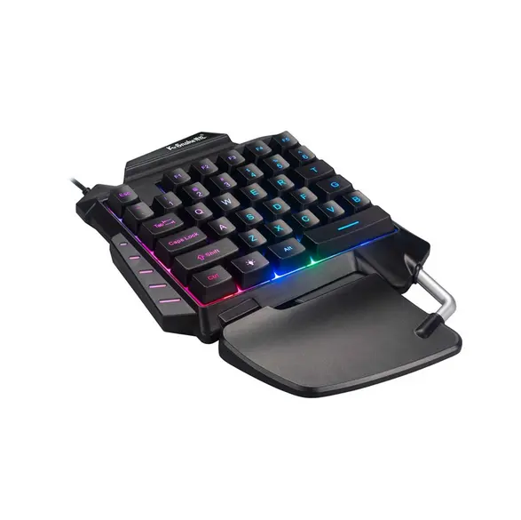 Amazon kit de jogos mecânicos, mini teclado e mouse gamer para games, teclado e mouse