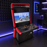 BBY BBY-SSR1 Borne d'arcade rétro à monnayeur pour 2 joueurs, écran LCD, structure métallique, prise US, prise en charge de l'anglais, pour usage commercial