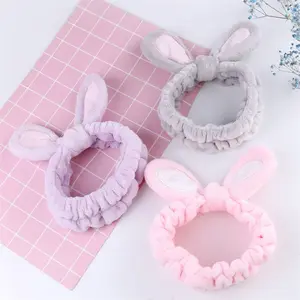 Bandeau lapin en Satin pour fille, luxueux, chaîne brodée, en vrac