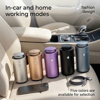 Diffuseur d'air de voiture en métal rechargeable par Type-C personnalisé avec une capacité de 10 ml, diffuseur d'huiles essentielles sans eau