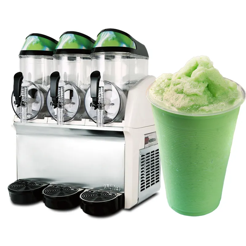 Twee Kommen Slush Machine Drinkmachine Slushing Slush Machine Met Led Licht Deksel