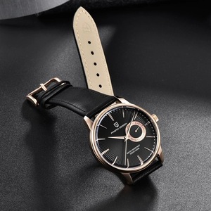 Pagani Design Men's Mechanical <b>Watch</b> 40mm Round Dial <b>Leather</b> Strap Water Resistant 100m Date Day Display - Product Image 4