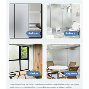 Pellicola in PVC Autoadesiva Satinata, <span class=keywords><strong>Film</strong></span> per Finestre Diffusore di Luce e Privacy per Uffici, Bagni, Appartamenti, Palestre - Product Image 4
