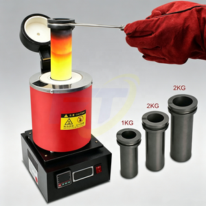 Fourneau de fusion d'or de 1 <span class=keywords><strong>à</strong></span> 3 kg, petit fourneau de fusion électrique pour le cuivre, le <span class=keywords><strong>fer</strong></span>, l'or, les outils de traitement des bijoux - Product Image 2