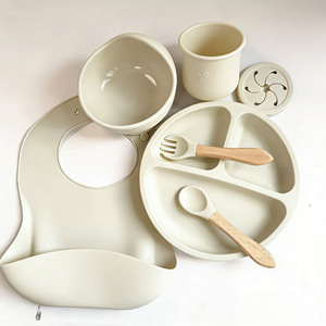 Juego de <span class=keywords><strong>Cubiertos</strong></span> <span class=keywords><strong>para</strong></span> Niños en Oferta, Baberos <span class=keywords><strong>para</strong></span> Bebés, Plato con Succión, Juego de Vajilla de Silicona <span class=keywords><strong>para</strong></span> Bebés, Accesorios <span class=keywords><strong>para</strong></span> Bebés - Product Image 2