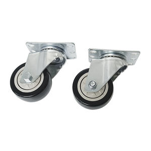 Luz resistente 2 3 4 6 <span class=keywords><strong>8</strong></span> polegadas giratória e rodízio fixo com freio e pvc ou roda de poliuretano do Plutônio - Product Image 6