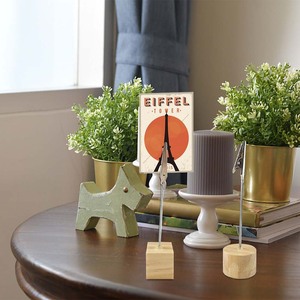 Support en bois léger en forme de cube pour mémos et photos, idéal pour numéros de table et cartes de placement - Product Image 2