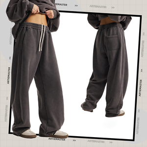 <span class=keywords><strong>Pantaloni</strong></span> <span class=keywords><strong>foderati</strong></span> <span class=keywords><strong>in</strong></span> <span class=keywords><strong>pile</strong></span> da <span class=keywords><strong>uomo</strong></span> di alta qualità, <span class=keywords><strong>pantaloni</strong></span> invernali caldi 370 grammi Batik lavati <span class=keywords><strong>pantaloni</strong></span> larghi con orlo curvo per Streetwear - Product Image 4