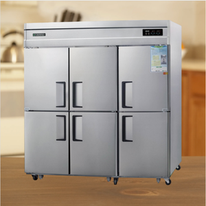 Refrigeradores WOOSUNG de 65 pies cúbicos con ventilador de refrigeración de grado 1 de eficiencia energética, 6 puertas, acero inoxidable, equipo comercial digital - Product Image 5