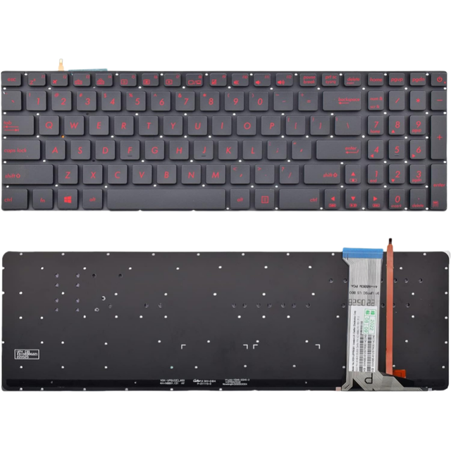 Replacement Keyboard Compatible with Asus G551 GL551 GL551J GL552 Laptop Keyboard for Asus ROG GL752V Laptop Internal Keyboard