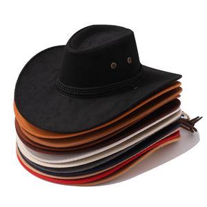 Chapeau de soleil western en daim à large bord personnalisé pour l'équitation et les <span class=keywords><strong>voyages</strong></span> en plein air – Fabricant de chapeaux sur mesure – Usine de chapeaux - Product Image 1