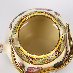 <span class=keywords><strong>Olla</strong></span> <span class=keywords><strong>de</strong></span> campana <span class=keywords><strong>antigua</strong></span> <span class=keywords><strong>de</strong></span> gran capacidad, diseño <span class=keywords><strong>de</strong></span> flores geométricas, hervidor <span class=keywords><strong>de</strong></span> esmalte doméstico para té, punto <span class=keywords><strong>de</strong></span> agua, Color esmaltado - Product Image 6