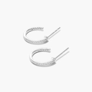 Premium 925 Sterling Silver Gold Plated Moissanite Hoop <b>Earrings</b> Brilliant Sparkling Luxury <b>Fine</b> Jewelry Elegant Fashion - Product Image 4