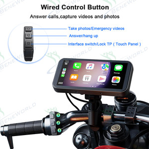 Mô hình mới 6.25 inch xách tay moto màn hình Android 14 hệ thống GPS màu xanh răng Navigation IPX7 không thấm nước thông minh Moto máy ảnh Carplay - Product Image 3