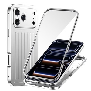 Funda para Teléfono con Panel Trasero de Metal de Nuevo Diseño para iPhone 17 16 15 14 Pro Max, Pantalla de Vidrio Templado de Alta Definición, Protección de 360 Grados - Product Image 2