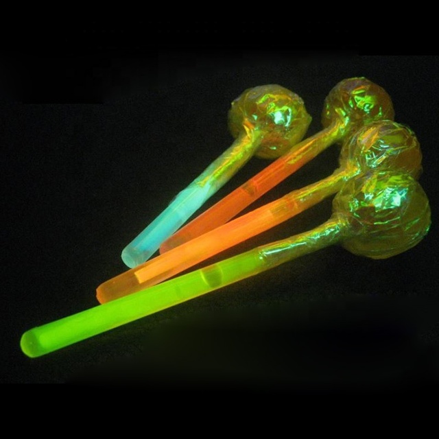 Candy Lollipop Style Mini Glow Sticks | Chemiluminescent Party Favor Toys