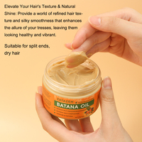 Minyak rambut Label pribadi minyak Batana mentah Vegan Herbal kooth perawatan rambut halus 100% minyak Batana mentah Negara Honduras organik alami untuk pertumbuhan rambut