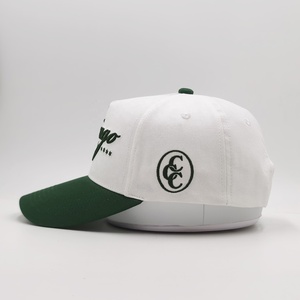Mũ bóng chày Thêu Logo Màu đỏ hai tông màu trắng 2 tông màu cấu trúc 5 bảng <span class=keywords><strong>Snapback</strong></span> Mũ bóng chày trống - Product Image 5