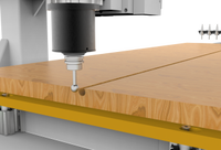 Máquina de Corte CNC con Software CAM, Control Syntec, Motor Automático para Gabinetes Invisibles Lamello