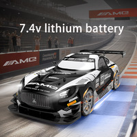 Coche RC de Derrape de Alta Velocidad 2.4G 1:16 con Control de Aceleración Proporcional, Luces Delanteras/Traseras, Chasis Colorido y Control Remoto