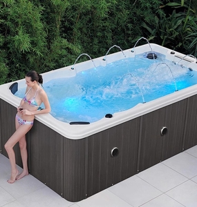 <span class=keywords><strong>Piscine</strong></span> extérieure sans fin <span class=keywords><strong>avec</strong></span> équipement <span class=keywords><strong>de</strong></span> natation pour bain à remous 5M bain à remous autoportant pour hôtel - Product Image 6