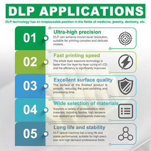Máy in DLP 3D cho đồ trang sức-chi tiết cao hỗ trợ đúc nhựa, lý tưởng cho các mẫu sáp và khuôn - Product Image 2