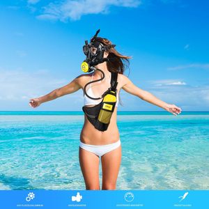 Masque facial complet HY Sports, <span class=keywords><strong>mini</strong></span>-<span class=keywords><strong>bouteille</strong></span> de plongée 1L en alliage d'aluminium, plongée en apnée, loisirs aquatiques, design anti-fuite réutilisable, basse pression - Product Image 3