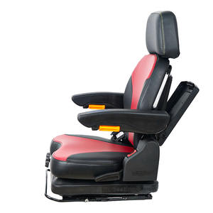 Asientos de carretilla elevadora de PVC con interruptor de seguridad Nueva condición Reposabrazos ajustables universales Carretillas elevadoras Asiento de excavadora con suspensión - Product Image 2