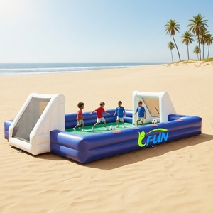 Terrain de football gonflable avec buts intégrés et sol, grande arène professionnelle pour événements, idéale pour les yachts et les centres de villégiature - Product Image 1