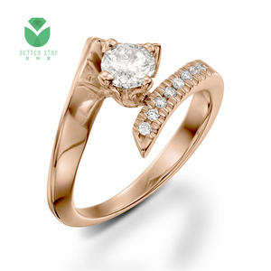 Betterstar Gia Igi certifié Cvd HPHT bijoux en diamant cultivé en laboratoire 14k 18k bagues en or massif bague de fiançailles bijoux pour femmes - Product Image 3