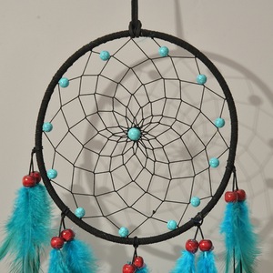 Atrapasueños de Árbol de la Vida con Cuentas de Diseño Avanzado, Adornos Colgantes, Campanas de Viento de Plumas Americanas, Decoración Metálica para Pared - Product Image 2
