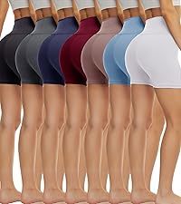 Shorts Deportivos de Cintura Media para Mujer, Ajustados, Transpirables, de Algodón Ecológico, de Secado Rápido, con Control de Abdomen, con Botones y Lazo, para Yoga - Product Image 3