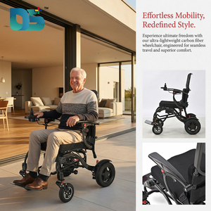 <span class=keywords><strong>Silla</strong></span> de Ruedas Eléctrica Ultraligera de 17 kg con Marco de Fibra de Carbono, Batería de Litio de 500 W de Potencia Asistida para Movilidad - Product Image 2