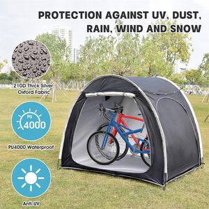 Tente pliable <span class=keywords><strong>pour</strong></span> vélo à une chambre portable, <span class=keywords><strong>abri</strong></span> de stockage <span class=keywords><strong>pour</strong></span> vélo individuel imperméable <span class=keywords><strong>pour</strong></span> le cyclisme en plein air - Product Image 3