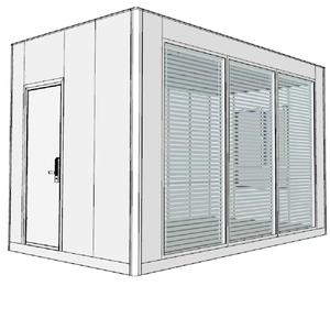 高級プレハブオフィスコンテナハウス 屋外裏庭ガーデンプレハブ式ポータブルオフィスホーム プレハブ式モジュールハウス - Product Image 4