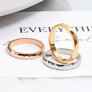 Anillos Acero Inoxidable Por Mayor Mode Sieraden Diamanten Ringen Vrouwen Band Roségoud Roestvrijstalen Ring - Product Image 1