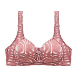 Sous-vêtements grande taille sans armatures Bretelles élargies Confort <span class=keywords><strong>Noir</strong></span> Couvre-poitrine Femme Boucle arrière Soutien-gorge en coton - Product Image 5