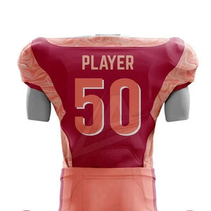 Uniforme de fútbol americano de poliéster Qui Dry de alta cantidad, ropa deportiva de Color sólido hecha a medida para Adts XL, camisetas de estilo impreso de tamaño - Product Image 4