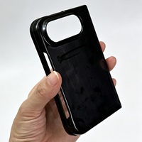 Coque de protection pliable premium en cuir concave double couche antichoc pour iPhone Fold